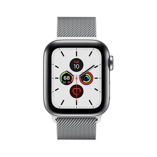 Apple Watch Series 5 Stainless Steel Case With Milanese Loop Silver - Dealt.AE